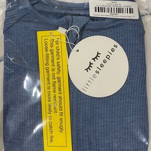 Little Sleepies Heather Blue Zippy